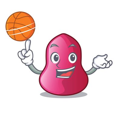 Çizgi film form vektör çizim ile basketbol sünger makeuop