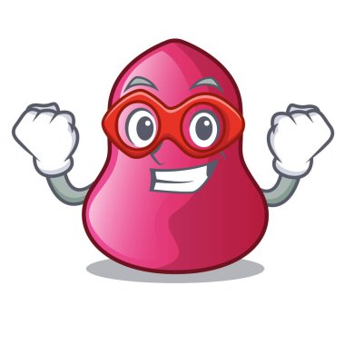 Süper kahraman Sünger makeuop çizgi film toz Vakfı vektör çizim üzerinde