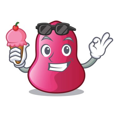 Çizgi film toz Vakfı vektör çizim üzerinde ile dondurma sünger makeuop