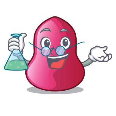 Profesör sünger makeuop çizgi film toz Vakfı vektör çizim üzerinde