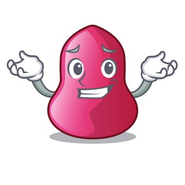 Çizgi film toz Vakfı vektör çizim üzerinde sırıtan sünger makeuop