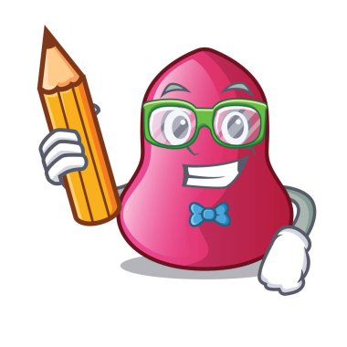 Karikatür toz vakıf vektör illüstrasyon öğrenci sünger makeuop