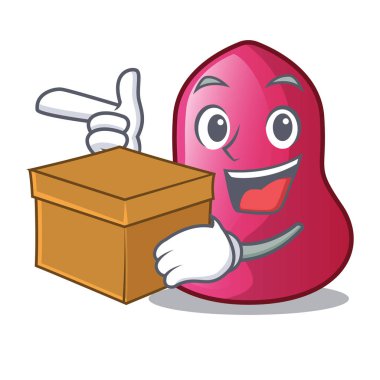 Çizgi film toz Vakfı vektör çizim üzerinde ile kutusu sünger makeuop