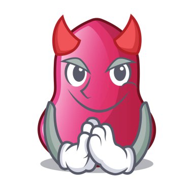 Şeytan karakter sünger makeuop tablo vektör halat içinde