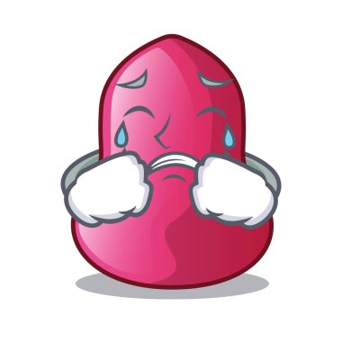 Makeuop tablo vektör halat ağlayan karakter sünger