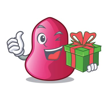 Makeuop tablo vektör halat hediye karakter sünger ile