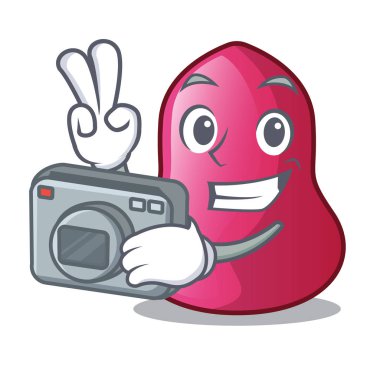 Fotoğrafçı karakter sünger makeuop tablo vektör halat içinde