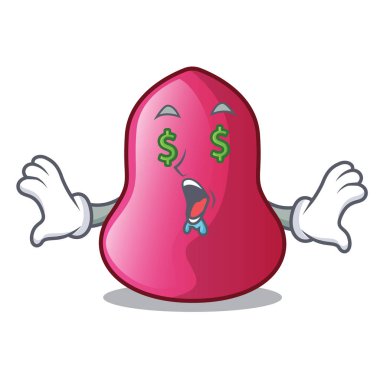 Para göz sünger makeuop üzerinde bir çizgi film vektör çizim