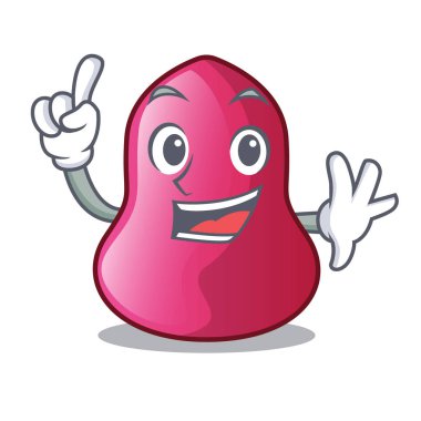 Parmak sünger makeuop bir çizgi film vektör çizim