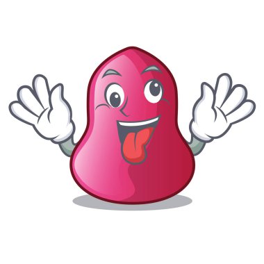 Deli sünger makeuop üzerinde bir çizgi film vektör çizim