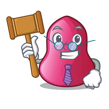 Yargıç sünger makeuop bir çizgi film vektör çizim