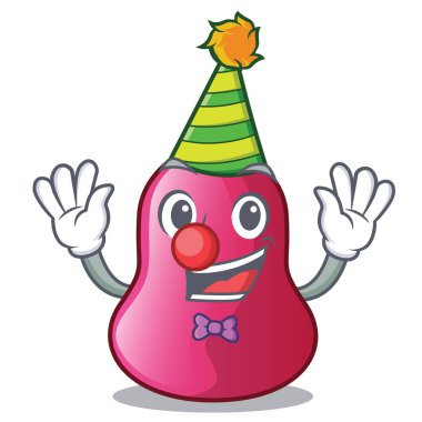 Palyaço sünger makeuop bir çizgi film vektör çizim