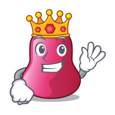 Kral sünger makeuop üzerinde bir çizgi film vektör çizim