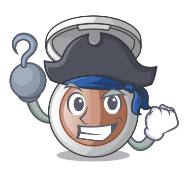 Korsan makyaj toz içinde karakter formu vektör çizim