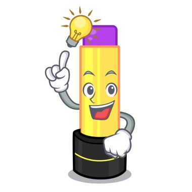 Çizgi film şekil vektör çizim içinde bir fikir dudak kremi var