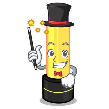 Sihirbaz dudak kremi çizgi film şekil vektör çizim içinde