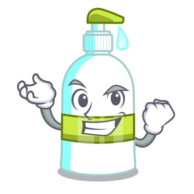 Bir çizgi film sepet vektör çizim başarılı sıvı sabun