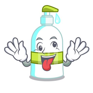 Çizgi film şekil vektör esnaf deli sıvı sabun