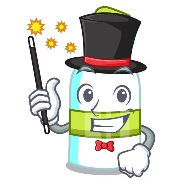 Çizgi film şekil vektör esnaf sihirbaz sıvı sabun