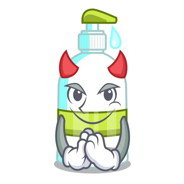 Devil Liquid Soap Isolated Mascot Vector Illustration — Stockový vektor