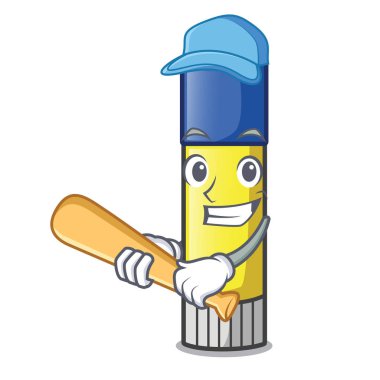 İskambil beyzbol glue Stick'i çizgi film şekil vektör çizim