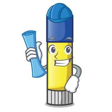 Mimar tutkal karakter tablo vektör çizim üzerinde sopa