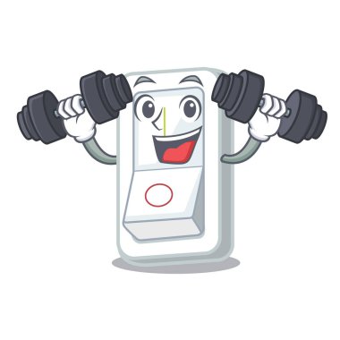 Fitness ışık geçiş çizgi film şekil vektör çizim