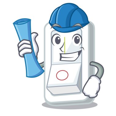 Karakter duvar vektör çizim mimar ışık anahtarı ekler