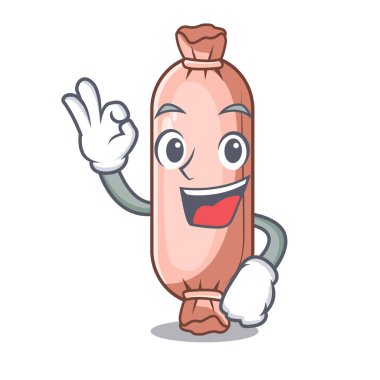 Tamam bolster isolasi üzerinde bir karakter vektör çizim