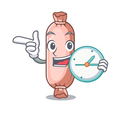 Saat bolster isolasi ile bir karakter vektör çizim