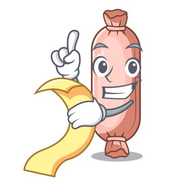 Menü yastık uyku Oda vektör çizim karikatür yerleştirilmiş