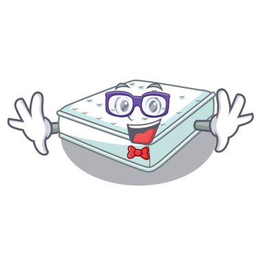 Karakter yatak vektör çizim içinde Geek yatak