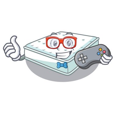 Vektör esnaf uyumaya oyun çizgi film yatak made