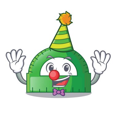 Palyaço iletki izole karikatür vec tor illüstrasyon