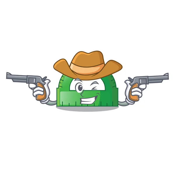 Cowboy Protactor Character Shape Vector Illustration — Stock Vector