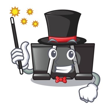 Belgeler üzerinde yüklü için sihirbaz bağlayıcı klibi illüstrasyon vektör