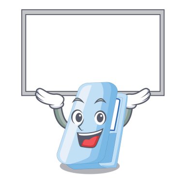 Yukarı kurulu zımbalar bir çizgi film şekil vektör çizim