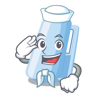 Denizci zımbalar bir çizgi film şekil vektör çizim