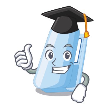 Mezuniyet stapplers içinde bir karakter kutusu vektör çizim