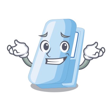 Sırıtan stapplers bir karakter kutusu vektör çizim