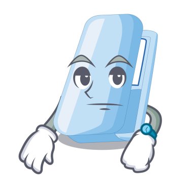 Bekleyen zımba bir karikatür cüzdan vektör çizim