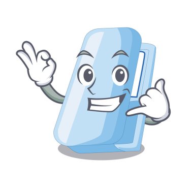 Bana zımba de bir çizgi film cüzdan vektör çizim