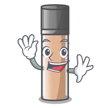 Makeaup Vakfı bir karikatür çanta vektör çizim sallayarak