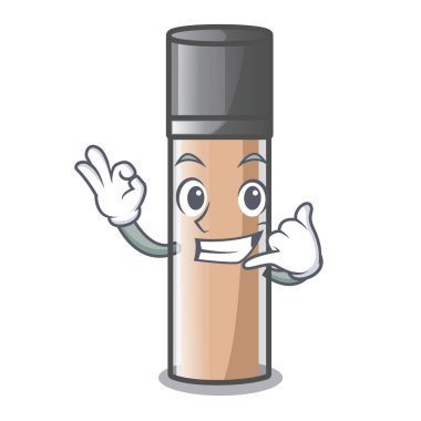 Beni bir çizgi film şişe vektör çizim tesisler makyaj ara