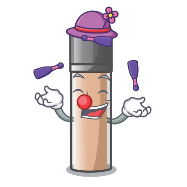 Bir çizgi film şişe vektör çizim hokkabazlık tesisler makyaj