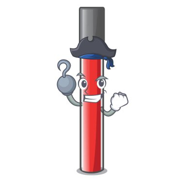 Çizgi film şekil vektör çizim içinde korsan dudak parlatıcısı