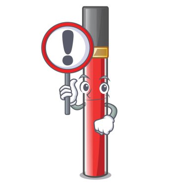 İşareti dudak parlatıcısı çizgi film şekil vektör çizim ile