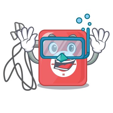 Ahşap masa vektör çizim yukarıda dalış yüklü mp3 çalar