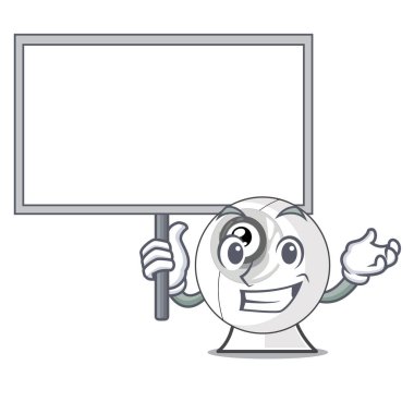Yönetim Kurulu webcam maskot vektör çizim şeklinde getirmek
