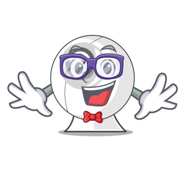 Geek webcam bilgisayar tablo karakter vektör çizim